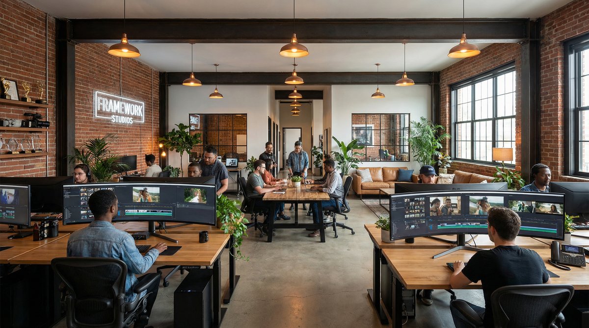 人妻视频影视传媒公司办公环境